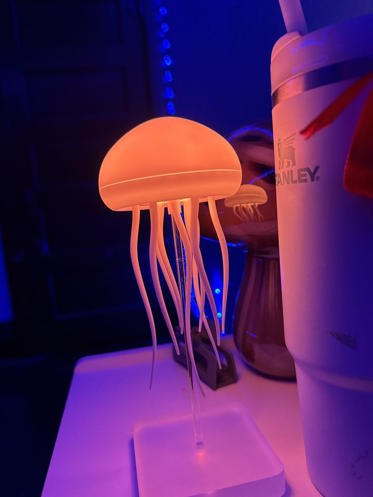 Jellyfish Mood Lamp LED Night Light – Aesthetic Ambient Table Lamp for Bedroom Decor