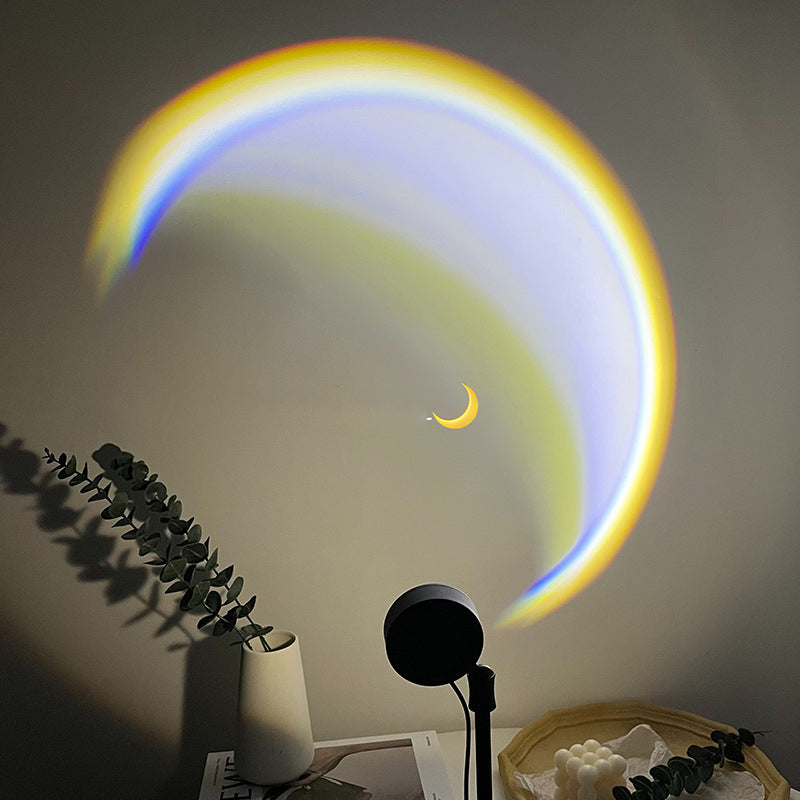 INS Moon Lamp LED Sunset Rainbow Projector