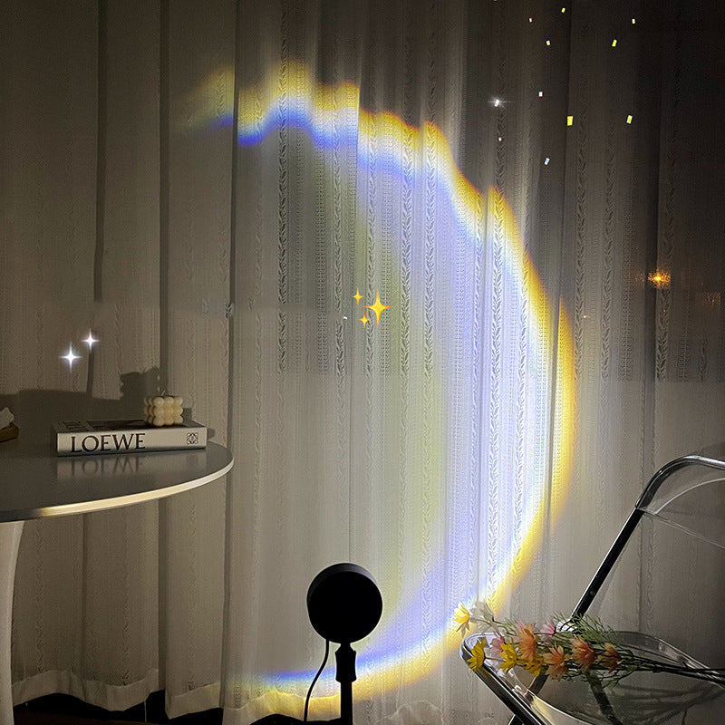 INS Moon Lamp LED Sunset Rainbow Projector