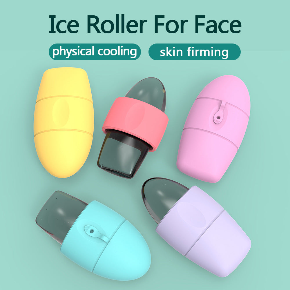 Silicone Ice Face Roller – Depuffing Facial Massager for Pores & Dark Circles