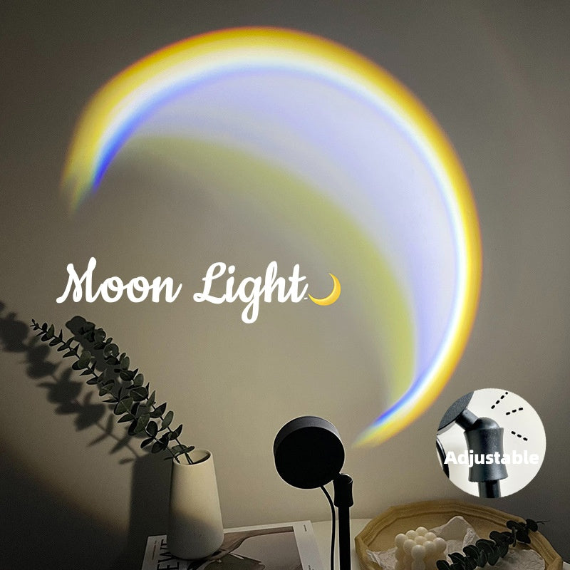 INS Moon Lamp LED Sunset Rainbow Projector