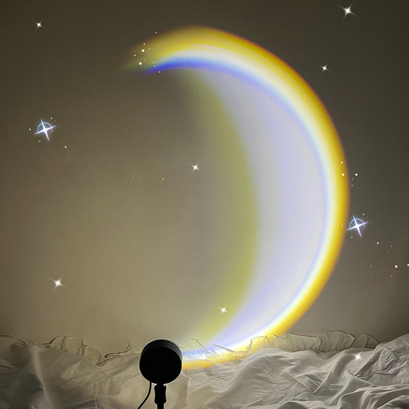 INS Moon Lamp LED Sunset Rainbow Projector