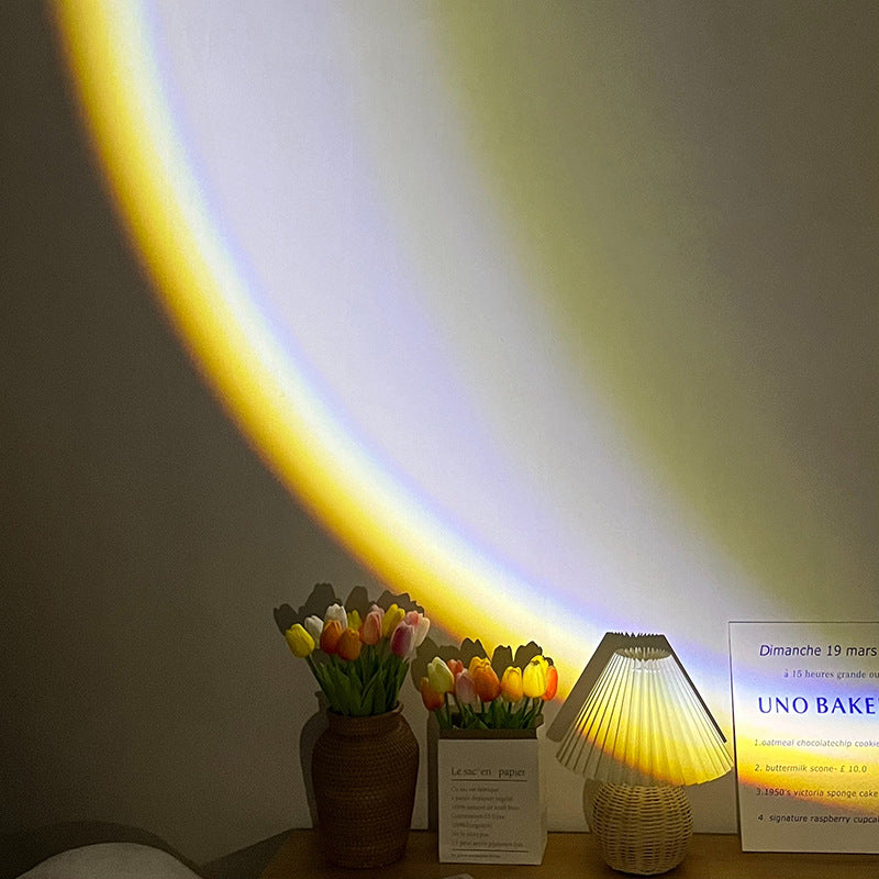 INS Moon Lamp LED Sunset Rainbow Projector