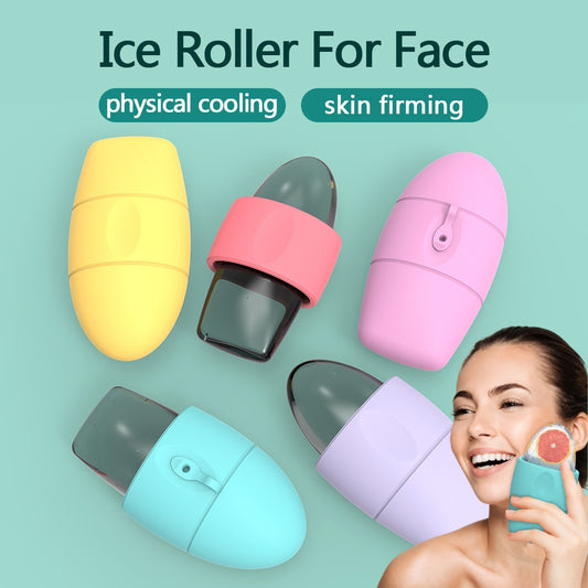 Silicone Ice Face Roller – Depuffing Facial Massager for Pores & Dark Circles